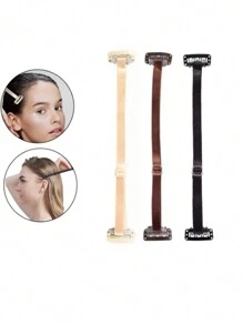 1pc Brown Strap With Clip Instant Face Lift Band, Reusable Portable Invisible Face Lift Tool