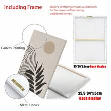 Boho Abstract Wall Art Prints, Boho Wall Decor, Set Of 3 Wall Prints, Scandi, Mid Century, Black, Beige, Green, Terracotta, Boho Canvas Wall Art, No Frame,Poster Gifts Birthday Graduation - Multicolor - View 7