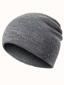 女式水钻镶嵌亚克力无檐便帽，采用弹性面料，轻盈保暖，哥特式字母纽约图案，Y2K 风格户外帽，透气，弹力针织帽，适合秋冬季，易于护理 - 彩色 - 查看 5