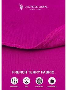 U.S. Polo Assn. Womens Sweatpants - Womens Joggers Sweats With Logo French Terry Sweatpants For Women - 品紅 - 查看 2