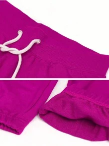 U.S. Polo Assn. Womens Sweatpants - Womens Joggers Sweats With Logo French Terry Sweatpants For Women - 品紅 - 查看 3