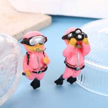 1 件创意浮动潜水员水族馆装饰、微型潜水员装饰品、鱼缸景观装饰 - 彩色 - 查看 6
