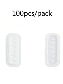 100 件装睫毛胶支架托盘睫毛延长胶支架垫条形塑料垫片调色板睫毛艺术家配件 - 彩色 - 查看 7