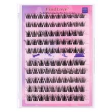 FindLove 50/100 Cụm Mi giả cong chữ C, hiệu ứng tự nhiên 3D, mi giả mềm mại 5D không cần keo, mi giả từng cụm riêng lẻ, mi giả dày gấp đôi, không cần keo, có thể tái sử dụng, mềm mại tự nhiên, mi giả dán, bền lâu. - C - Xem 12