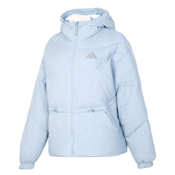 Adidas سترة نسائية زرقاء أسفل ملابس رياضية W سترة دافئة مقاومة للرياح سترة JG5930
