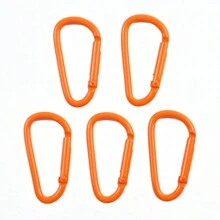 10 chiếc móc khóa leo núi hình chữ D sơn màu 35mm, kẹp móc chìa khóa bằng hợp kim Phụ kiện trang sức DIY - Carabiner hình chữ D - Xem 12