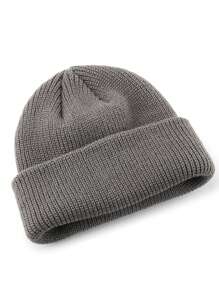 Cappello senza visiera in maglia monocromatico (unisex), cappello lavorato a maglia per la protezione delle orecchie, personalizzabile con logo, adatto per l'autunno e l'inverno