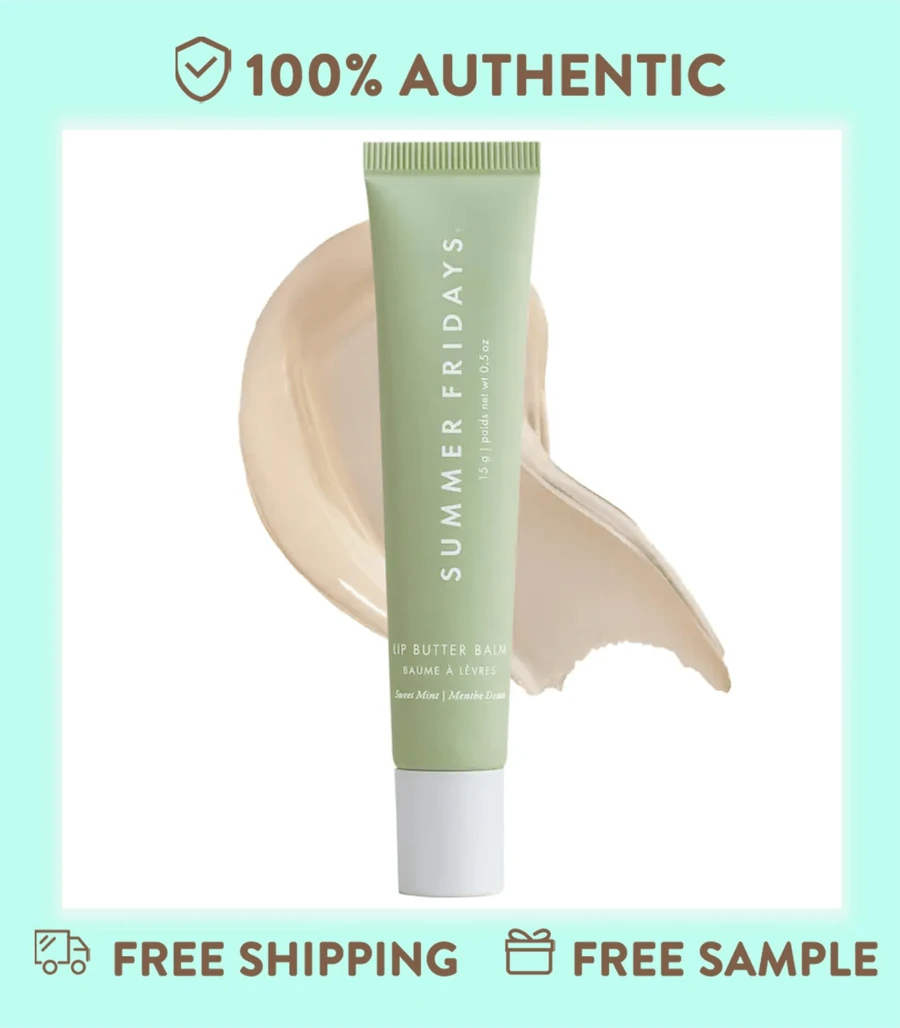 Summer Fridays 0.5 Oz/ 15 G Lip Butter Balm For Hydration & Shine Color: Vanilla Beige - Sweet Mint - 查看 1