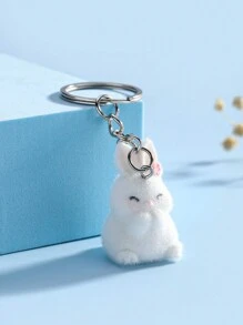 Móc khóa hình thỏ hoạt hình dễ thương, móc khóa/mặt dây chuyền hình động vật bằng nhựa đáng yêu dùng trang trí túi xách, điện thoại, chìa khóa, quà tặng tiệc tùng, phụ kiện ô tô, túi xách, dây đeo ba lô cho học sinh, dây đeo túi Goth Y2k có ngăn đựng thẻ, phụ kiện ô tô, túi xách, dây đeo Giáng sinh - Nhiều màu - Xem 8