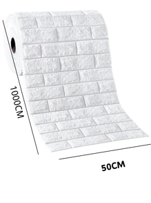 3D Foam Tile Stickers, Self-Adhesive Wall Decals, Suitable For Dorm/Study/Bathroom Decor, PVC Decorative Wallpaper, Waterproof Vinyl Stickers! Peel Off Bedroom Wallpaper Rolls, Easy DIY Upgrade! - White, Pink, Cute Animal Patterns - White - View 16