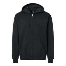 Gildan - Softstyle® Full-Zip Hooded Sweatshirt - SF600 - 黑色 - 查看 4