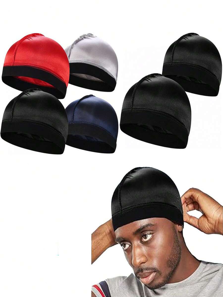 1 件装基础帽假发帽宽边弹性海盗帽运动头带波浪帽嘻哈酷西海岸