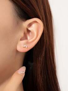 1 Pair Of S925 Pure Silver Hypoallergenic Fashion Simple Multi-Colored Zirconia Horse-Eye Earrings, Small And Cute For Women To Wear Daily Or To Give Daughter's Niece Holiday Gifts