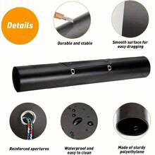 Deer Drag Sled Wearproof Sliding Mat For Ice Fishing Hunting Game Firewood Hunting Gear Accessory Consignments Dropship - Black - View 6