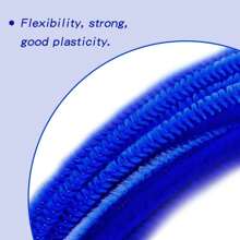 100/120/300 件蓝色管道清洁器工艺套装，配有 1 个分步视频，6 种颜色，雪尼尔茎用于创意 DIY 艺术项目，厚而柔软的扭曲用于工艺花束、礼品制作、家居装饰用品 - 彩色 - 查看 10