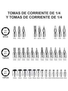 Juego De Llaves De Vaso 46 Piezas Con Carraca Y Accesorios - Negro - Ver 3