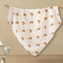 Yue Ye 1 件男女通用可爱动物印花婴儿襁褓毯，适合春秋冬季，可用于托儿所，也可在秋冬季保暖，情人节爱心 - 多款式可選 - 查看 12