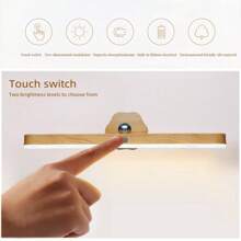 1pc Makeup Mirror Light Rechargeable Magnetic Rotating Vanity Light, Reading Lamp, Cabinet Light