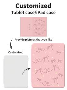 1pc Personalized Letter Customization 360° Rotating Bracket With Pen Slot, Support Sleep Wake Up Function, Send Gifts To Family And Friends During Holidays, Compatible With Ipad Mini 6/9.7/10.2/10.5 /Air 4/5/10th/10.9/Pro 11 Inch/Air 11 (M2)/Air 13 (M2)/Pro 11 (M4)/Pro 13 (M4) 2024 And 12.9 Inch.