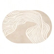 Mantel individual de estilo Wabi-Sabi ovalado, a prueba de agua y aceite, resistente al calor, para el hogar