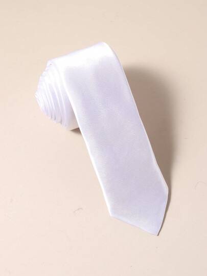 1pc Men's Solid Color Necktie, Formal Business Slim Tie (2 Inch Width) Men Necktie