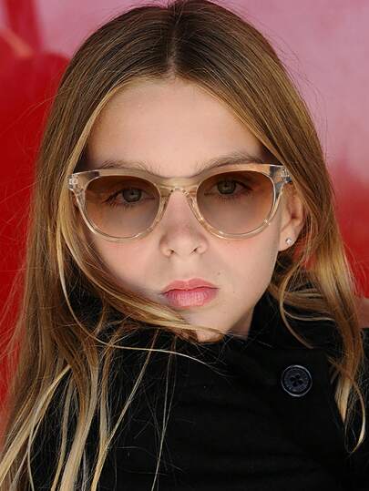 1/2 件装 青少年 12-16 岁 亚克力圆形镜框时尚眼镜，适合假日外出和作为节日礼物