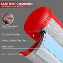 Adult Free Standing Boxing Punch Bag, Heavy Duty Punching Bag Stand With Suction Cup Base - 69 Inch - Red/Punch Bag With Gloves - View 4