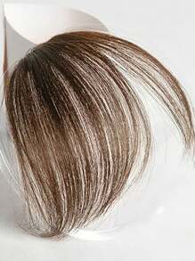 自然斜刘海 3:7 比例前额假发，优雅发夹发型，无鬓角，爪夹发夹，发卡，学生用品，发饰，接发，头部饰品，发夹 - 彩色 - 查看 9