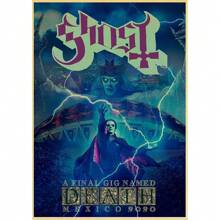 1 pieza Obra de arte de pared Póster sin marco Banda de rock fantasmal clásica de música vintage Póster de arte vintage Impresión de arte Decoración de pared de casa, bar, cafetería Arte Pop, Regalo de lienzo para cumpleaños y graduación - Multicolor - Ver 37