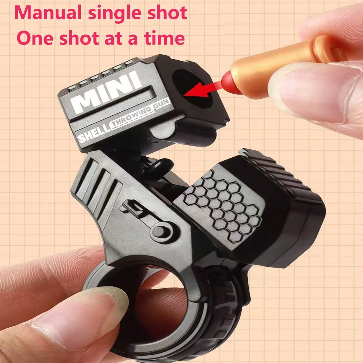 New Mini Finger Stress Relieving Rotating Turret Style Spinning Gun Toy ...