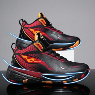Wytrzymałe, antypoślizgowe i amortyzujące buty do koszykówki dla mężczyzn w dużych rozmiarach