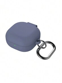 1pc Solid Color Silicone Anti-Drop Case + Runway Buckle Earbud Case Compatible With Samsung BudsLive/Galaxy Buds2Pro/FE Bluetooth Earphones Protective Cover, Multi-Color Options - Multicolor - View 12