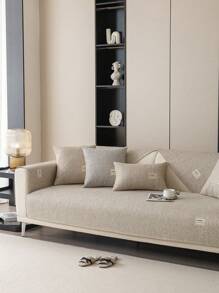 1pc Bohemian Style Sofa Cover - High Quality Polyester, Anti-Slip, Anti-Fouling, Pet Friendly, Suitable For Office, Bedroom, Living Room, Armchair To 3 Seater Sofa, All-Season, Machine Washable.