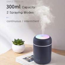 Air Humidifier Diffuser 300ml Aroma Therapy Purifier Device - 玫紅色 - 查看 2