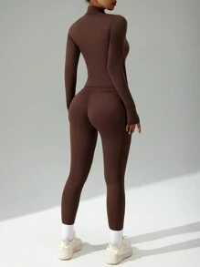 Libin 女士运动套装 运动跑步套装 瑜伽套装 家居休闲装 高弹力 亲肤舒适