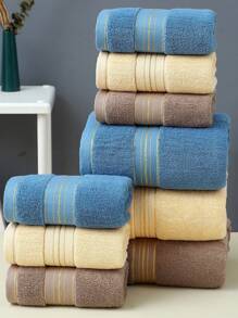 1pc Thin Rectangular Bath Towel, 70*140cm, Minimalist Jacquard Pattern OR 1pc Soft, Absorbent, Quick-Drying, Non-Fading Hand/Face Towel, 34*72cm, Suitable For Bathroom, Hotel, Travel, Party, Holiday Gift, Salon, Unisex, All Seasons