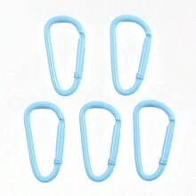 10 chiếc móc khóa leo núi hình chữ D sơn màu 35mm, kẹp móc chìa khóa bằng hợp kim Phụ kiện trang sức DIY - Carabiner hình chữ D - Xem 10