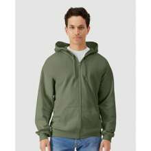 Gildan - Softstyle® Full-Zip Hooded Sweatshirt - SF600 - 軍綠色 - 查看 1