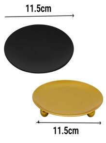 1 pieza Bandeja de almacenamiento de joyería y portavelas, soporte para velas, plato para velas LED y de cera, conos de incienso, spa, bodas, bandeja de almacenamiento de joyería Vuelta al cole