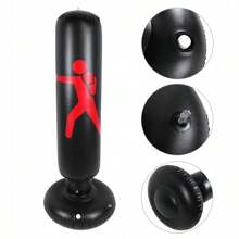 Thickened Digital Target Standing Punching Bag, Inflatable Punching Column For Home Fitness, Boxing, Stress Relief - Yellow - View 4