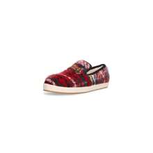 Paxtyn de Steve Madden, Mocasín con cadena deslizante tipo leopardo, Alpargata tipo espadrille - Rojo - Ver 2