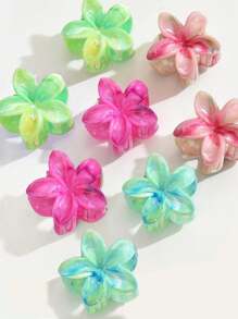 7pcs/Set Acrylic Small Flower Hair Clips For Women, Minimalist And Elegant Versatile Hair Accessories, Suitable For Daily Outings, Vacations, And Photography Valentine's Day Hair Claws Claw Clips Hair Jaw Clip Hair Clamps Hair Clutch Hair Catcher Clip Fall Winter