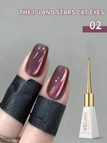 XEIJAYI 1瓶10毫升The Island Stsrs猫眼反光凝胶指甲油，8种颜色可选，闪亮，可卸除UV/LED灯 - 非常适合在家或美甲沙龙进行DIY美甲 - 不含磁性棒