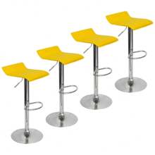 LIANTO CASA E DECOR Kit Of 4 Toquio Wave Enzo Belo Horizonte Swivel Stools With Adjustment - 查看 6