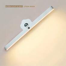 1pc Makeup Mirror Light Rechargeable Magnetic Rotating Vanity Light, Reading Lamp, Cabinet Light