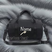 Personalized Fashion Dance Bag For Women, Shoulder Ballet Latin Street Dance Gym Yoga Messenger Bag (Black) Letter Portable, Multifunction, Versatile, Large Capacity, Functional, Practical, All-Purpose Contracted, Vacay Vibes/Vacation, Minimalist, Leisure, Preppy, Business Casual, Commuting Personalized, Custom, Customized Personalized Gifts For Women, Crossbody Bag/Cross Body, Travel Bag, Shoulder Tote Bag Ideal Gifts For Her Girlfriend, Family, Friends, Women, Rookies & White-Collar Workers