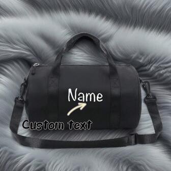 Personalized Fashion Dance Bag For Women, Shoulder Ballet Latin Street Dance Gym Yoga Messenger Bag (Black) Letter Portable, Multifunction, Versatile, Large Capacity, Functional, Practical, All-Purpose Contracted, Vacay Vibes/Vacation, Minimalist, Leisure, Preppy, Business Casual, Commuting Personalized, Custom, Customized Personalized Gifts For Women, Crossbody Bag/Cross Body, Travel Bag, Shoulder Tote Bag Ideal Gifts For Her Girlfriend, Family, Friends, Women, Rookies & White-Collar Workers