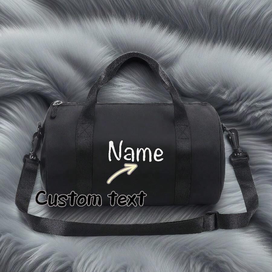 Personalized Fashion Dance Bag For Women, Shoulder Ballet Latin Street Dance Gym Yoga Messenger Bag (Black) Letter Portable, Multifunction, Versatile, Large Capacity, Functional, Practical, All-Purpose Contracted, Vacay Vibes/Vacation, Minimalist, Leisure, Preppy, Business Casual, Commuting Personalized, Custom, Customized Personalized Gifts For Women, Crossbody Bag/Cross Body, Travel Bag, Shoulder Tote Bag Ideal Gifts For Her Girlfriend, Family, Friends, Women, Rookies & White-Collar Workers