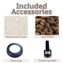 Outdoor Propane Fire Pit Table 28-Inch Imitation Stone Square Concrete Propane Fire Pit With Lava Rocks And Rain Cover 50,000 BTU Gas Smokeless Fire Pit For Outside Patio,Garden,Deck,Backyard, Outdoor Heating