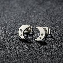 1 paar modieuze kleine ster maan oorbellen mini eenvoudige elegante oorbellen voor vrouwen sieraden cadeaus